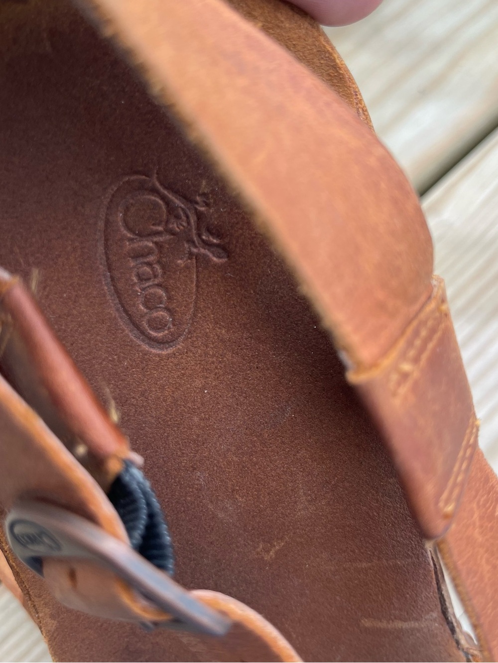 Chaco leather Sandal Women Rust Brown Leather Strappy Sandals - Picture 5 of 10